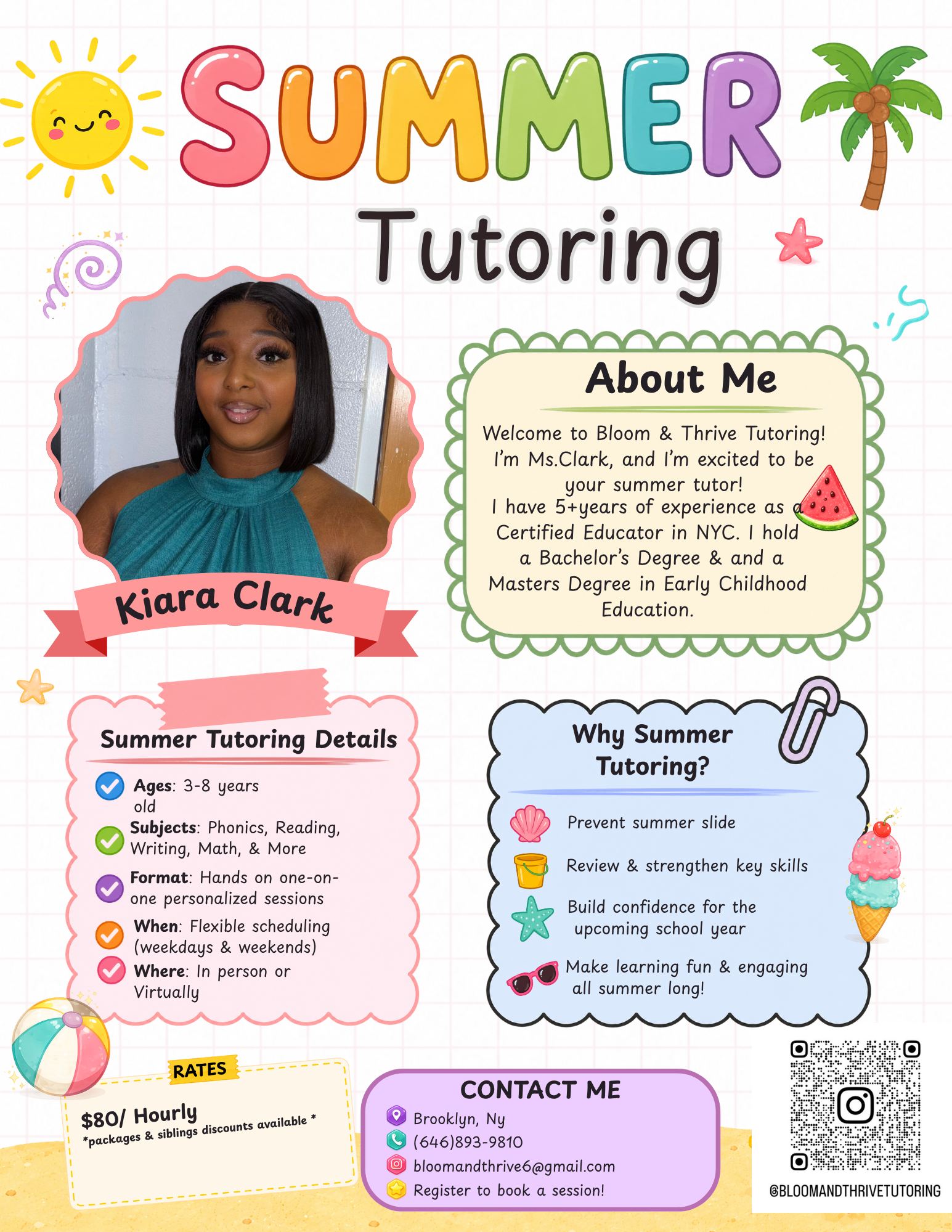 Copy of Summer Tutoring Flyer